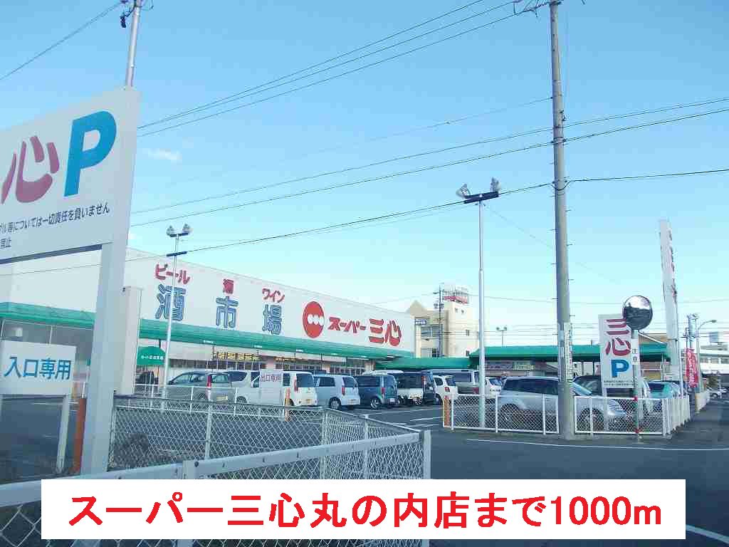 スーパー三心丸の内店まで1000m
