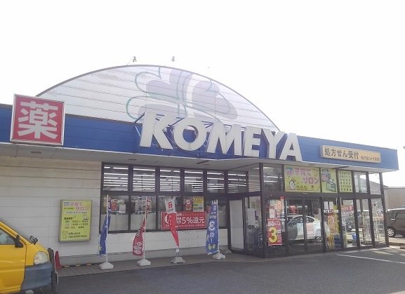 コメヤ薬局県庁前店まで400m