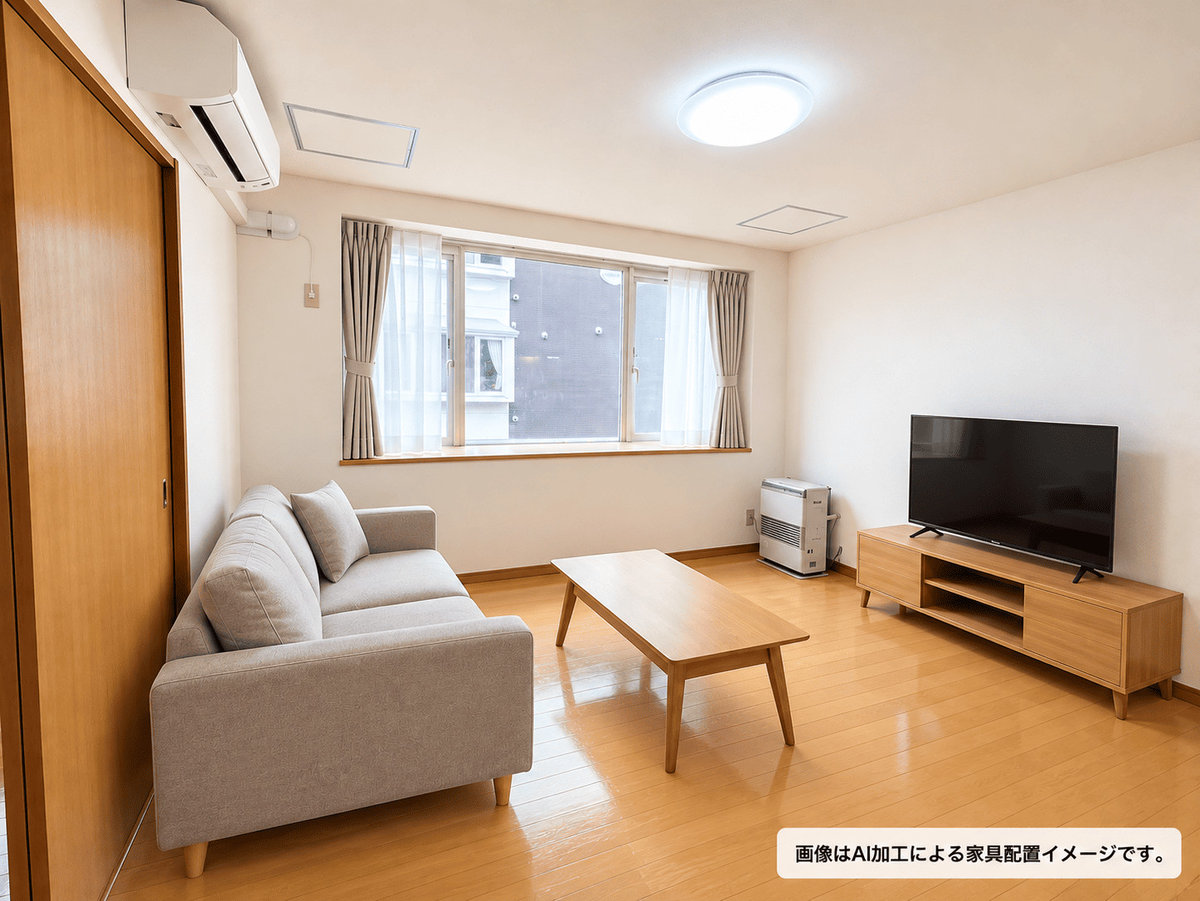 POROKARI南郷18丁目北B/エアコン/セミダブル - 札幌市白石区 マンスリーマンション 札幌市白石区 ウィークリーマンション