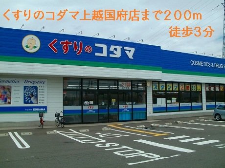 くすりのコダマ上越国府店まで200m