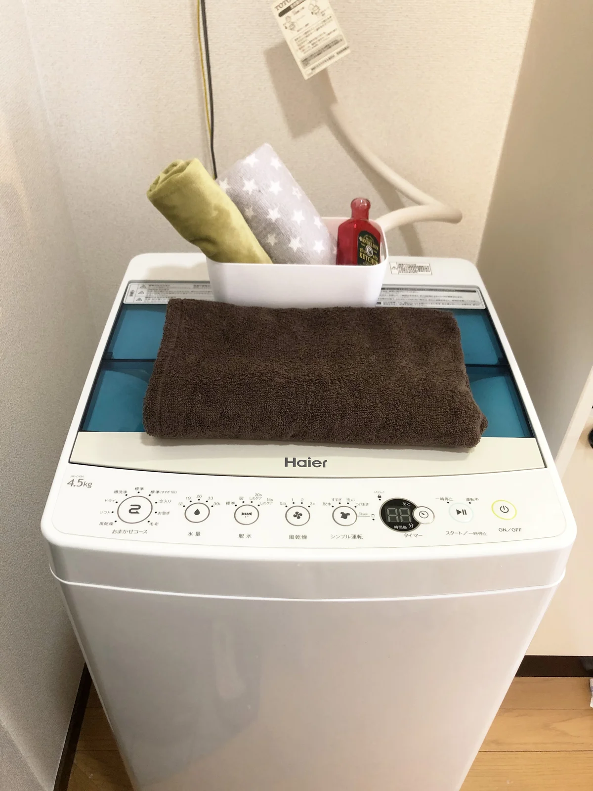 洗濯機完備☆ コインランドリー知らずで好きな時にお使いいただけます(*'ω'*)お持ちになる荷物もへる、、?