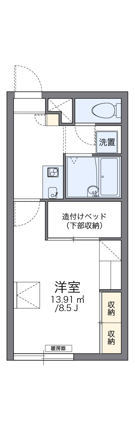 代表的な間取のため実際の間取とは異なる場合があります