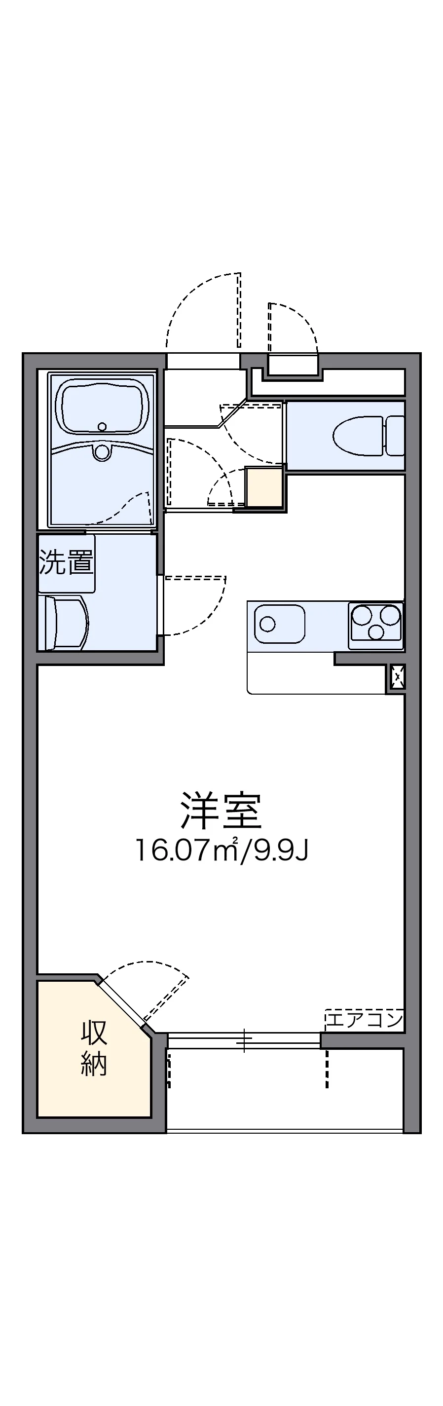 代表的な間取のため実際の間取とは異なる場合があります