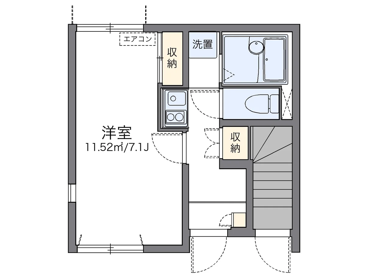 代表的な間取のため実際の間取とは異なる場合があります
