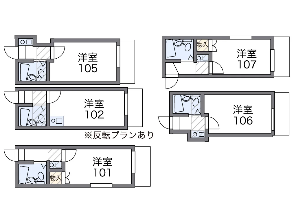 代表的な間取のため実際の間取とは異なる場合があります