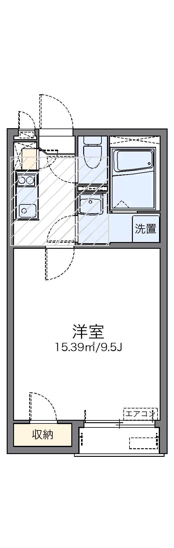 代表的な間取のため実際の間取とは異なる場合があります