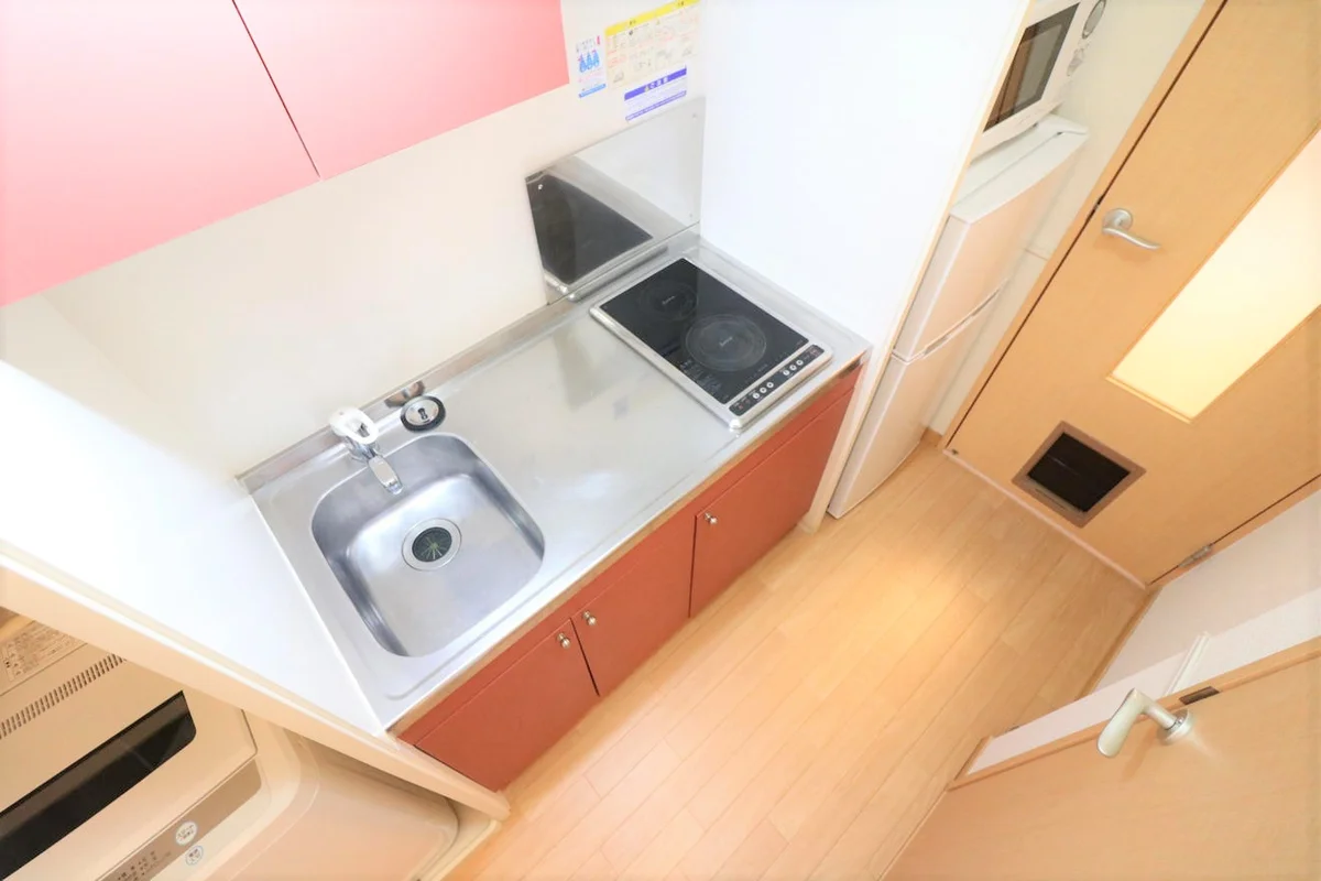 ワイドキッチン2口コンロでお掃除が楽チン