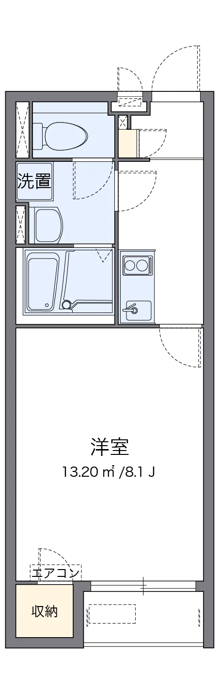 代表的な間取のため実際の間取とは異なる場合があります