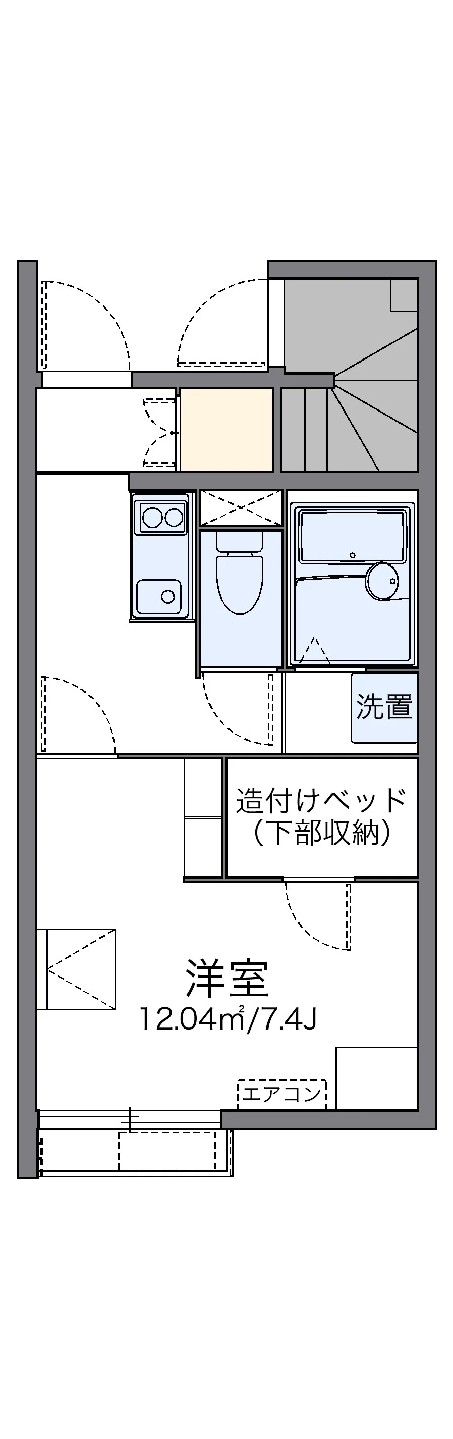 代表的な間取のため実際の間取とは異なる場合があります