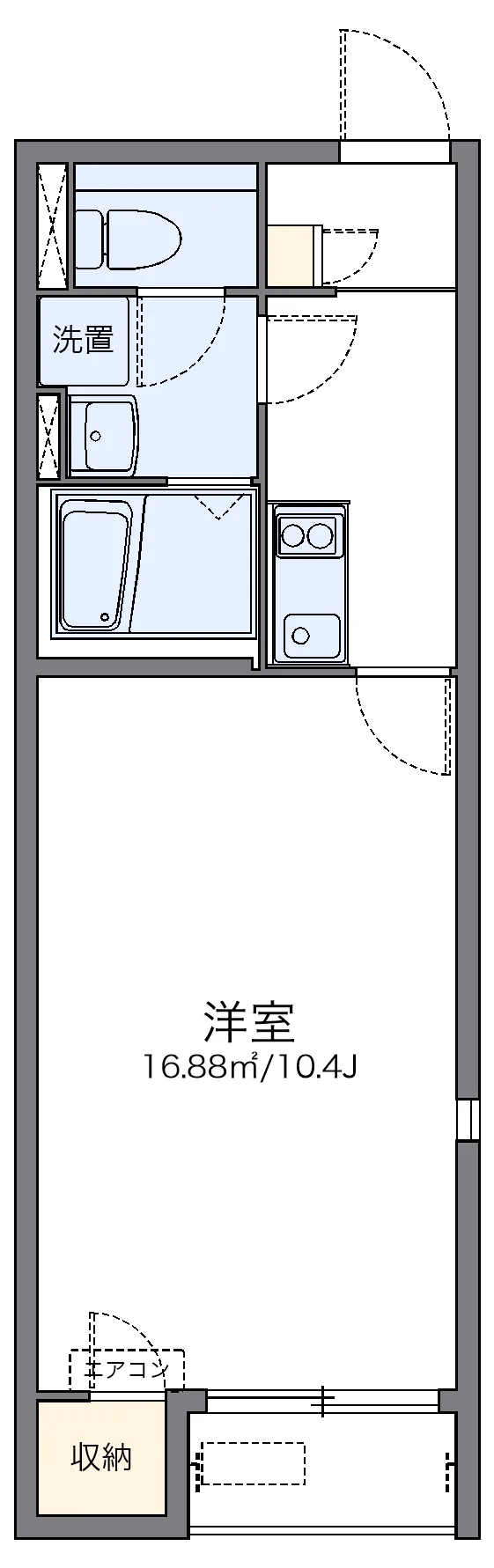 代表的な間取のため実際の間取とは異なる場合があります