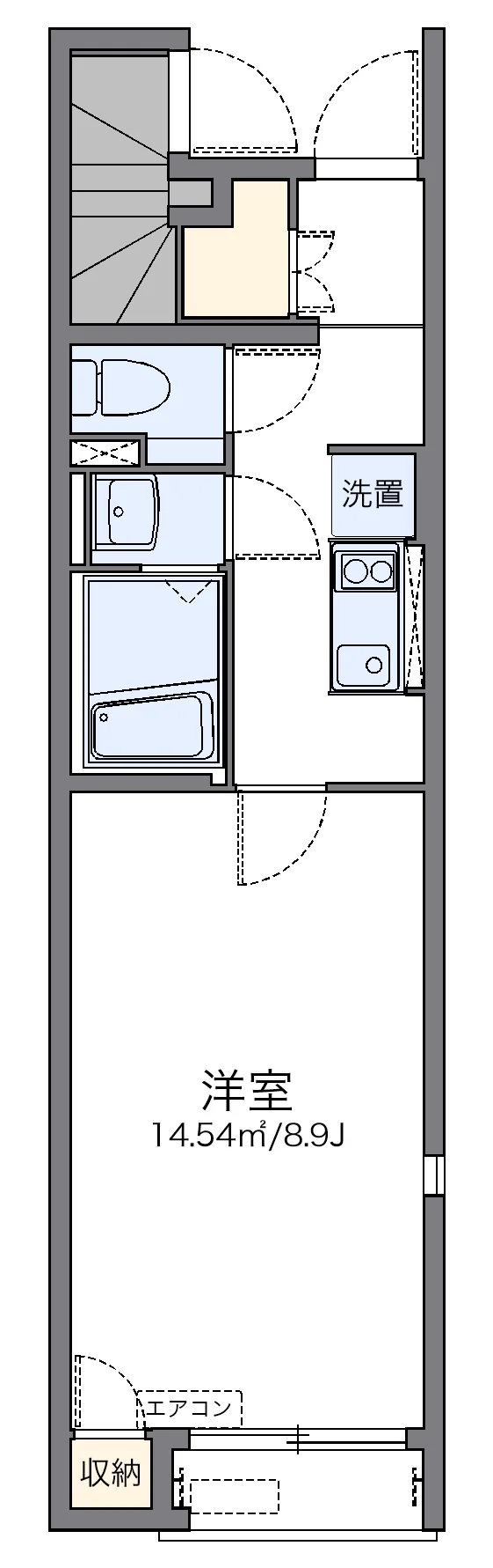 代表的な間取のため実際の間取とは異なる場合があります