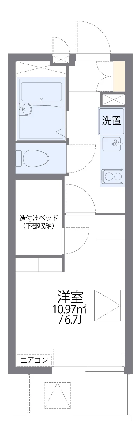 代表的な間取のため実際の間取とは異なる場合があります