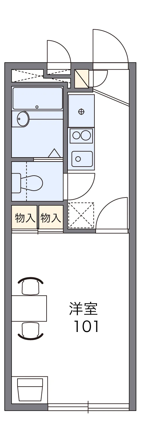 代表的な間取のため実際の間取とは異なる場合があります