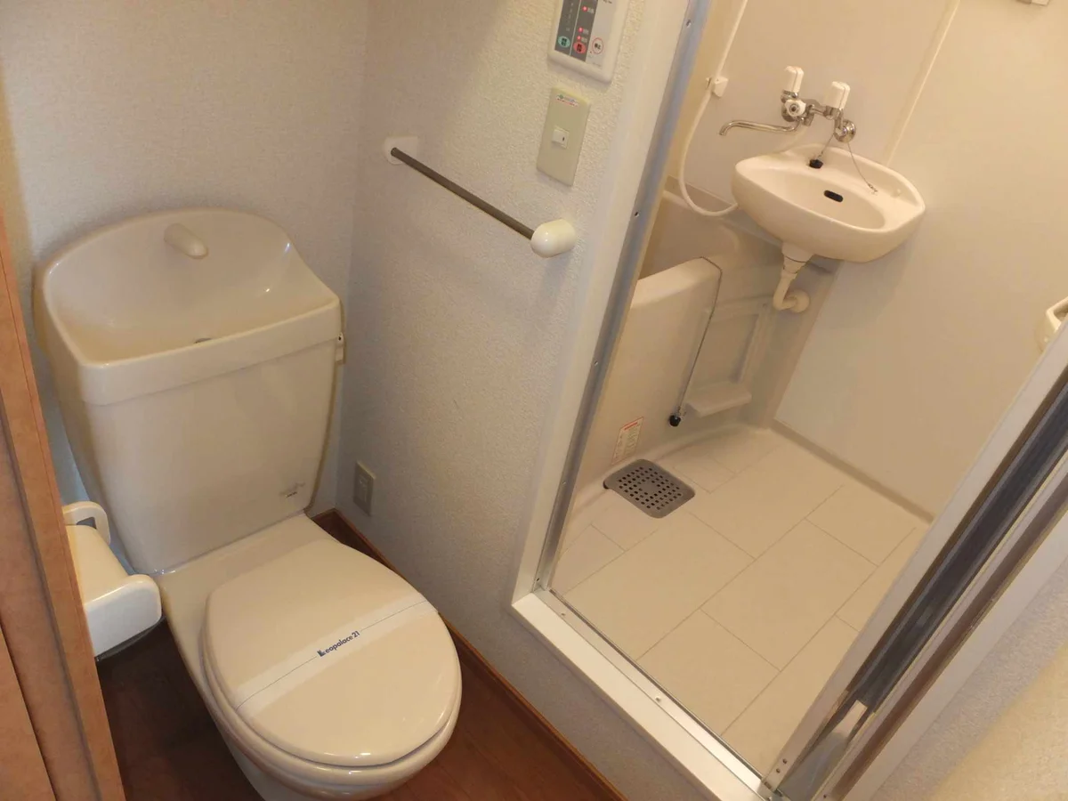 トイレからお風呂への通過型のタイプです