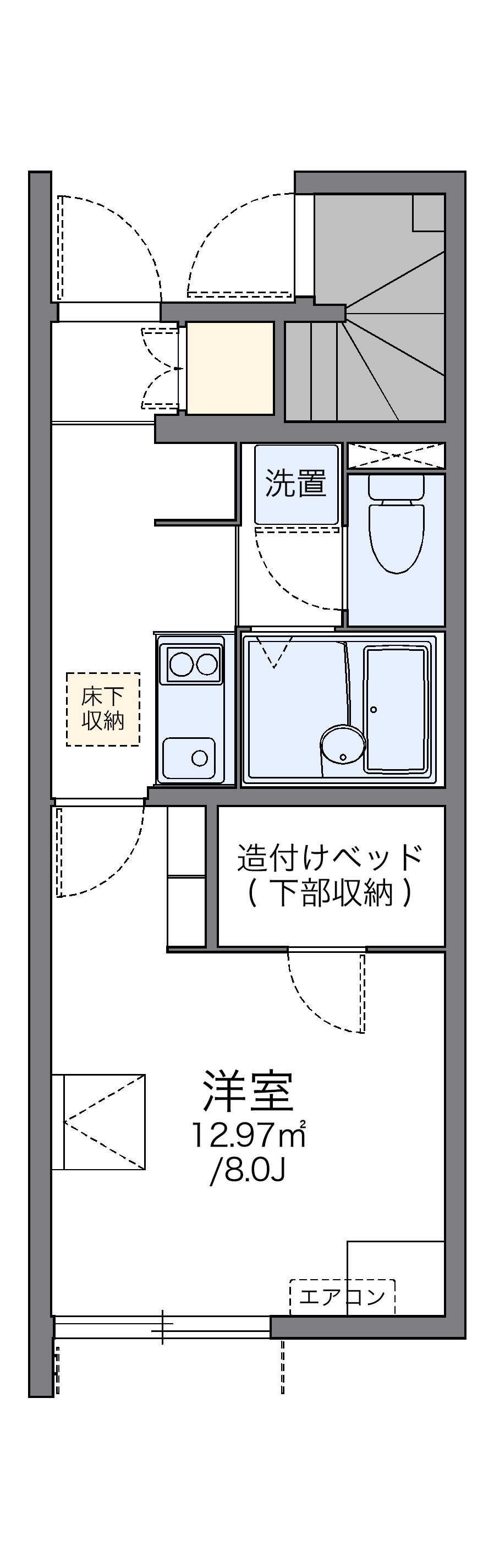 代表的な間取のため実際の間取とは異なる場合があります