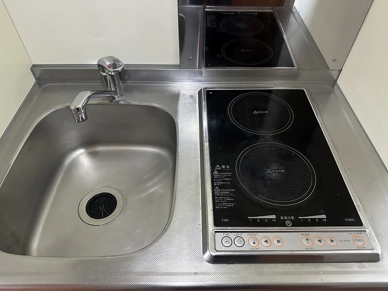 キッチン混合水栓設置済みです