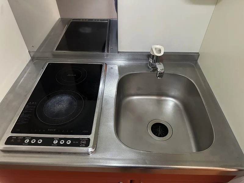 キッチン混合水栓設置済みです