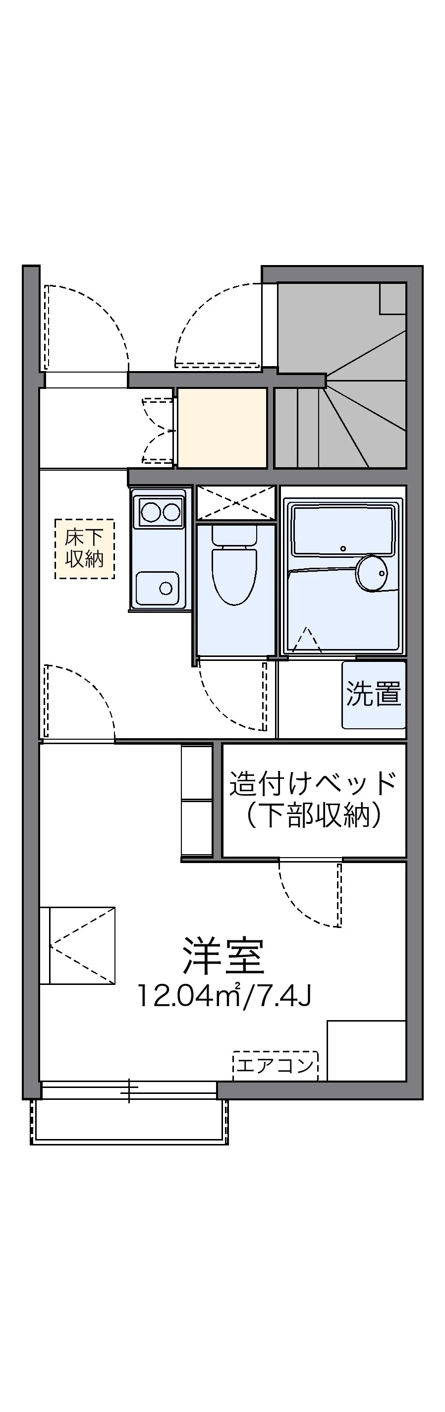 代表的な間取のため実際の間取とは異なる場合があります