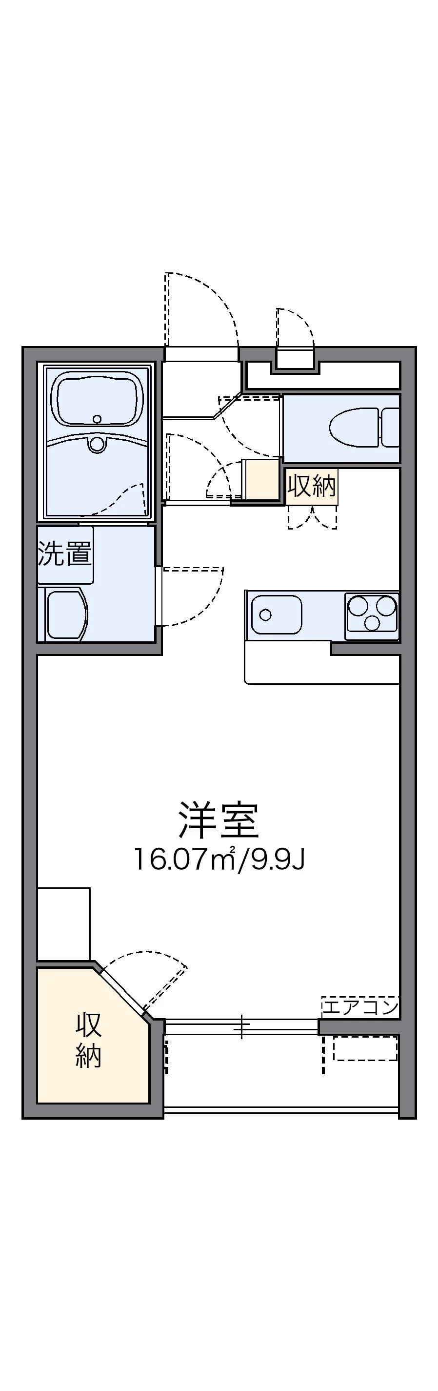 代表的な間取のため実際の間取とは異なる場合があります
