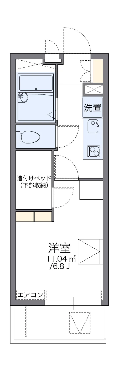 代表的な間取のため実際の間取とは異なる場合があります