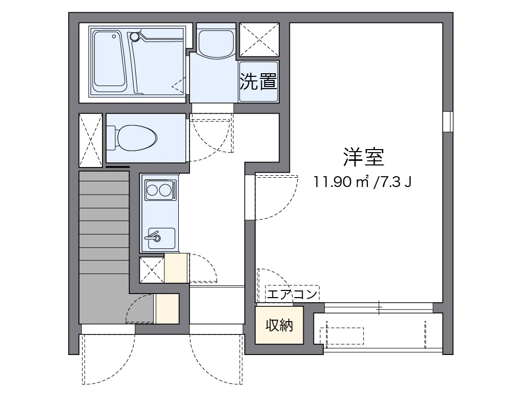 代表的な間取のため実際の間取とは異なる場合があります