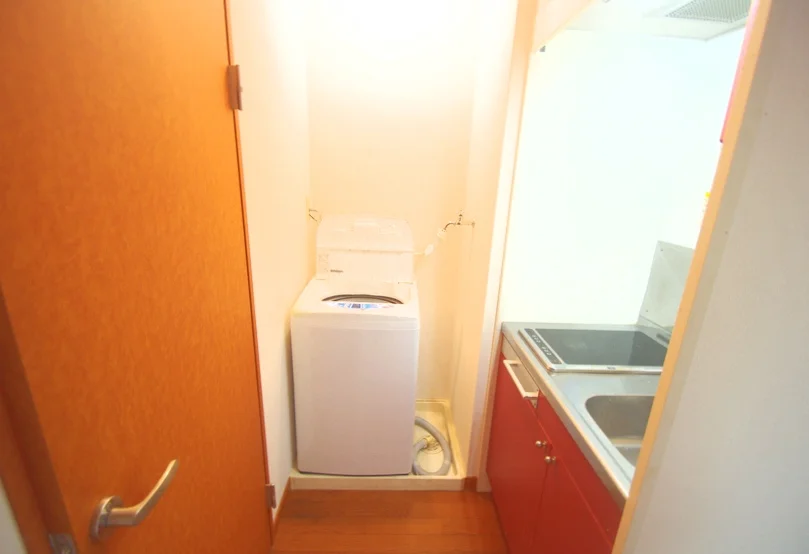 洗濯機がついてます。