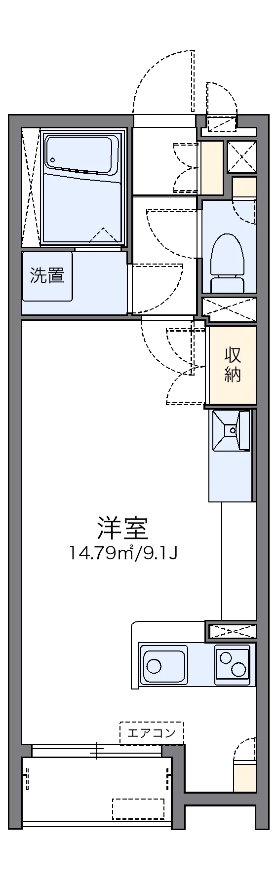 代表的な間取のため実際の間取とは異なる場合があります