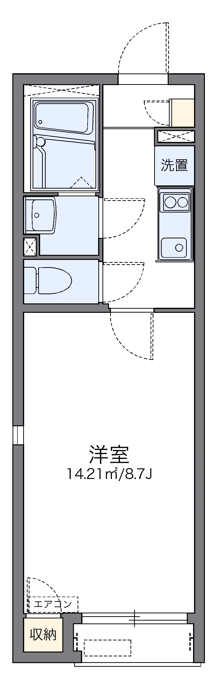 代表的な間取のため実際の間取とは異なる場合があります