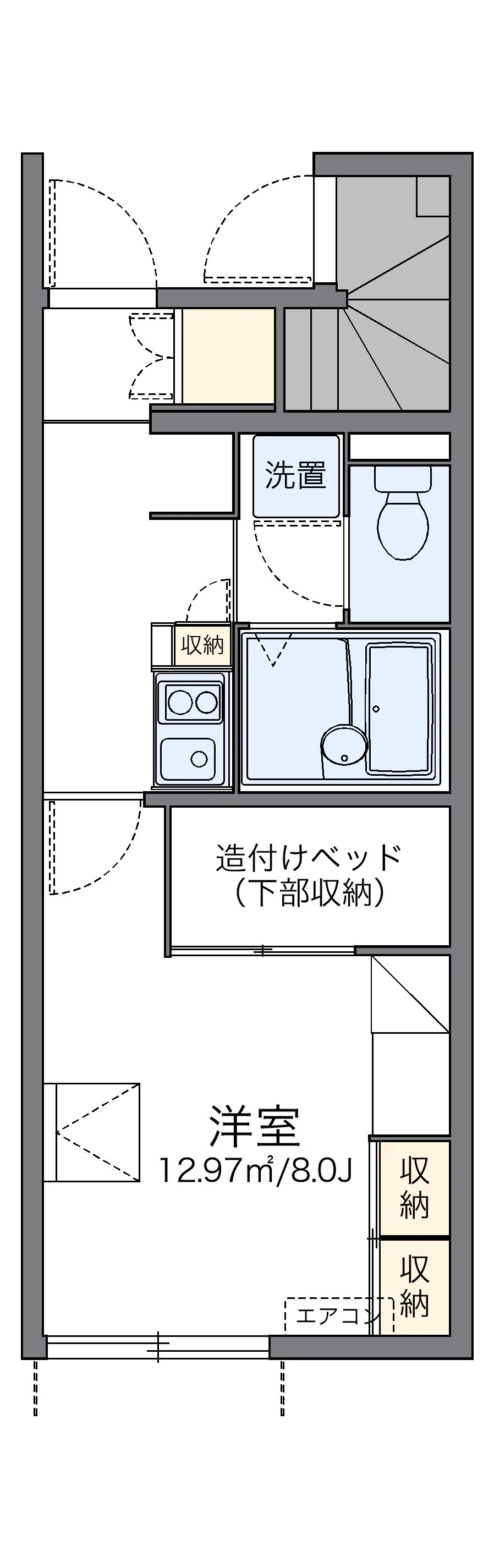 代表的な間取のため実際の間取とは異なる場合があります