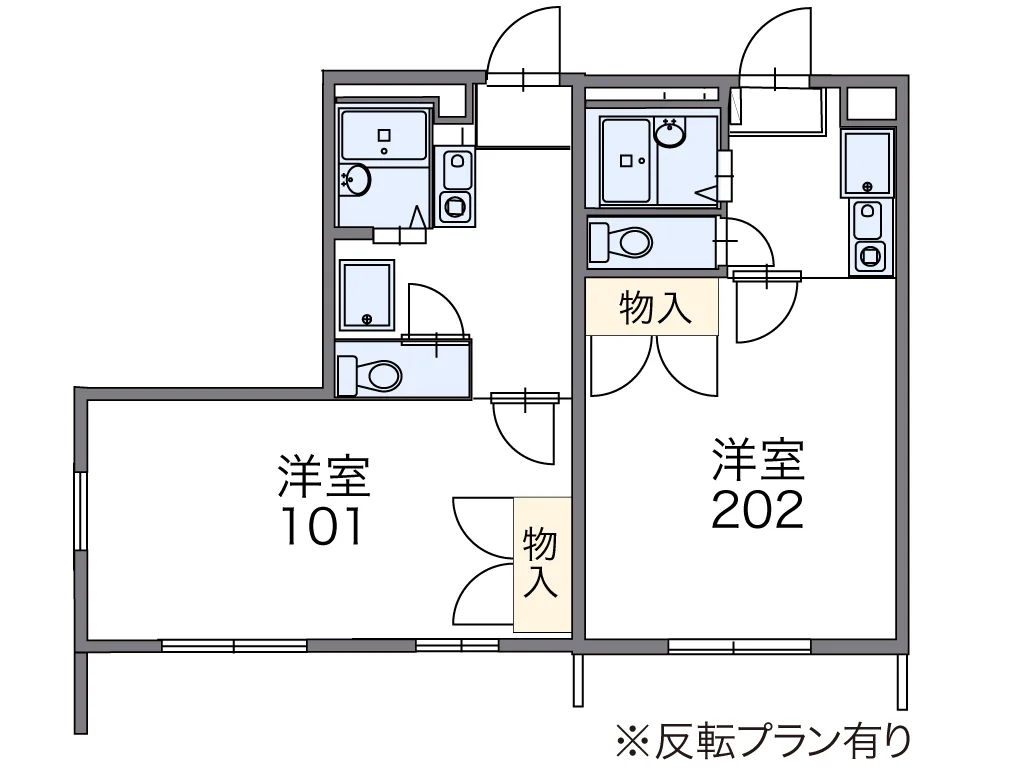 代表的な間取のため実際の間取とは異なる場合があります