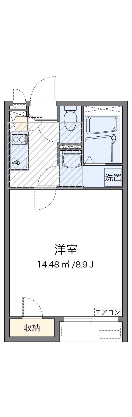 代表的な間取のため実際の間取とは異なる場合があります