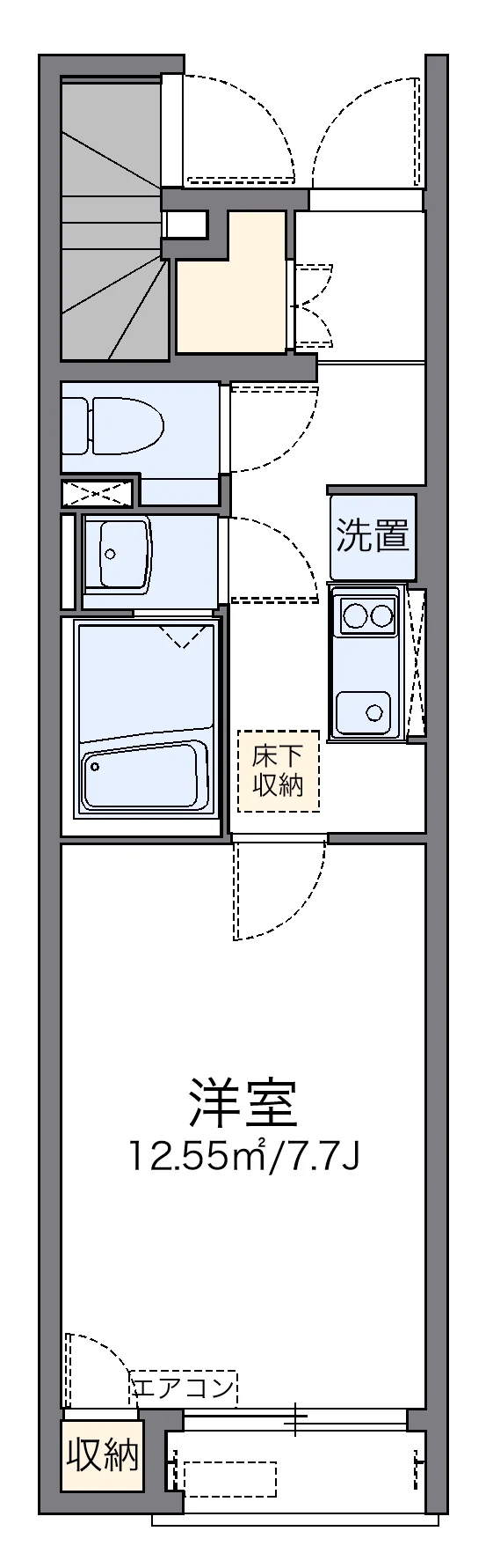 代表的な間取のため実際の間取とは異なる場合があります