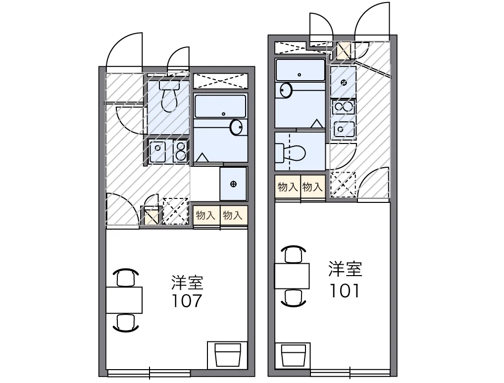代表的な間取のため実際の間取とは異なる場合があります