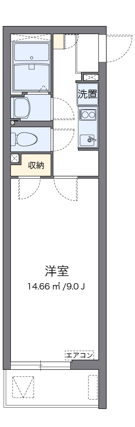 代表的な間取のため実際の間取とは異なる場合があります