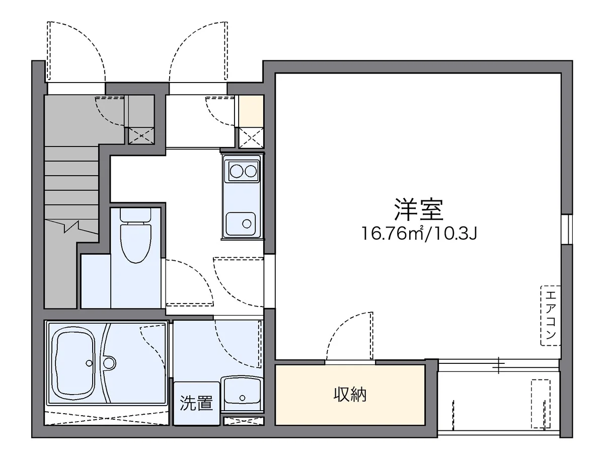代表的な間取のため実際の間取とは異なる場合があります