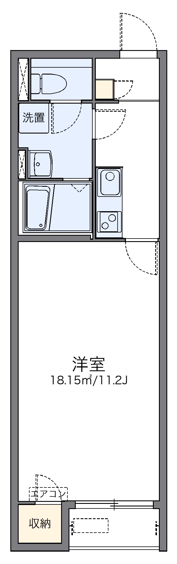 代表的な間取のため実際の間取とは異なる場合があります