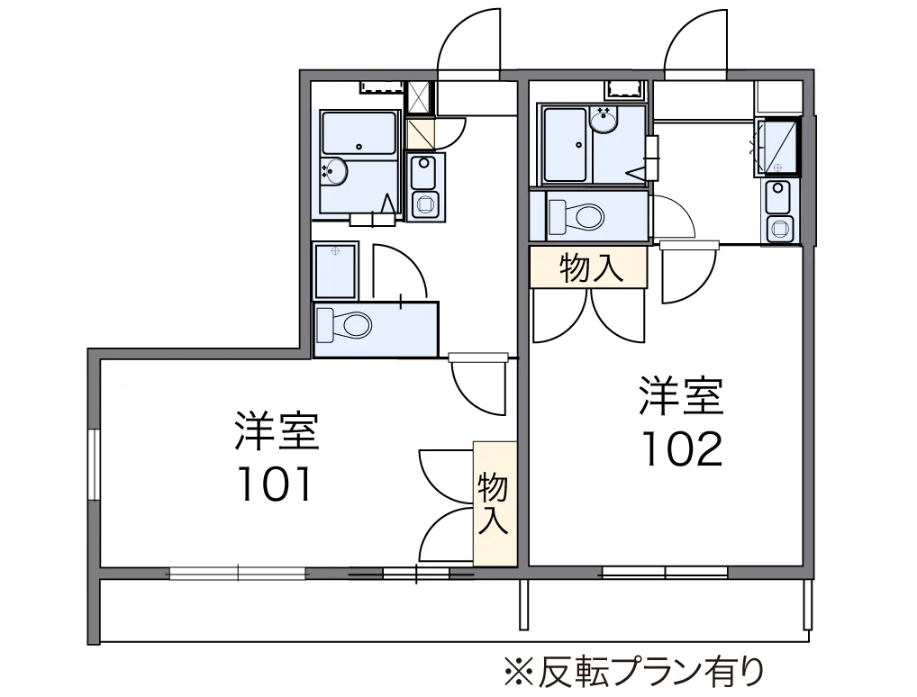 代表的な間取のため実際の間取とは異なる場合があります