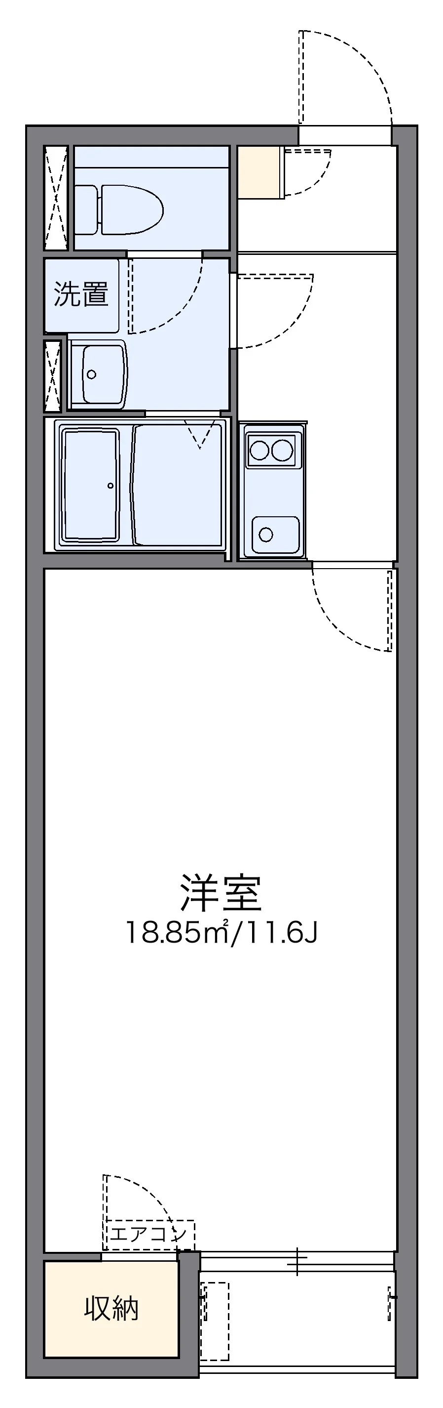 代表的な間取のため実際の間取とは異なる場合があります