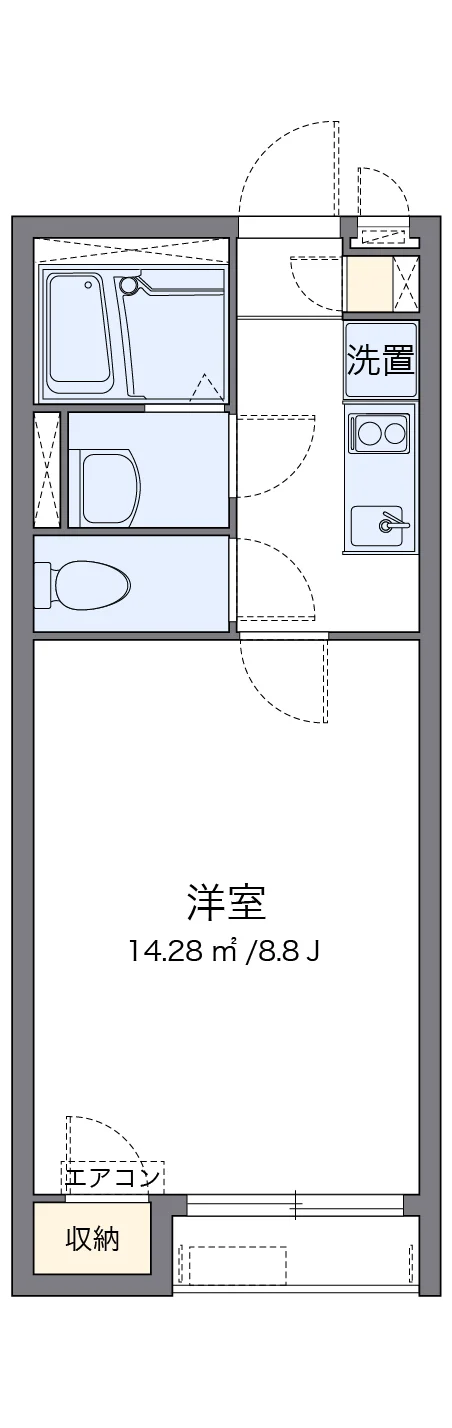 代表的な間取のため実際の間取とは異なる場合があります