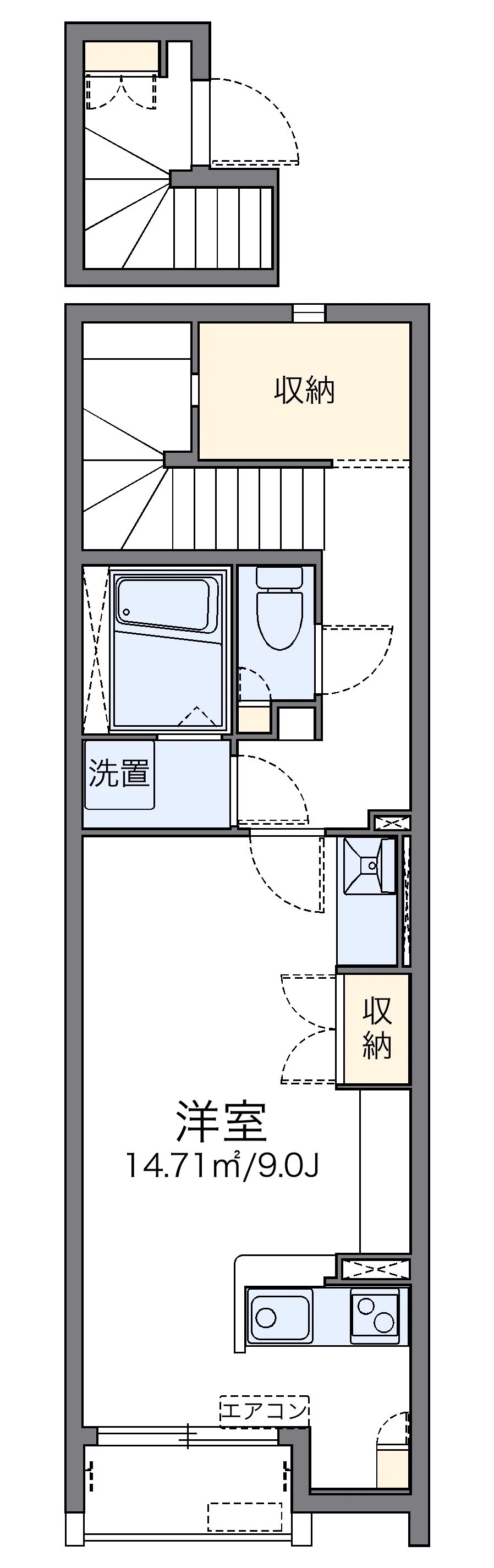 代表的な間取のため実際の間取とは異なる場合があります