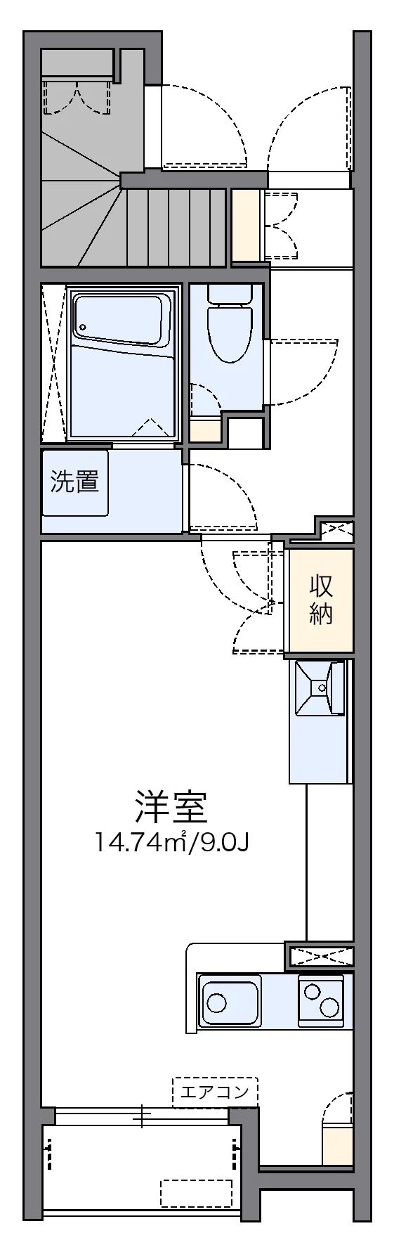 代表的な間取のため実際の間取とは異なる場合があります
