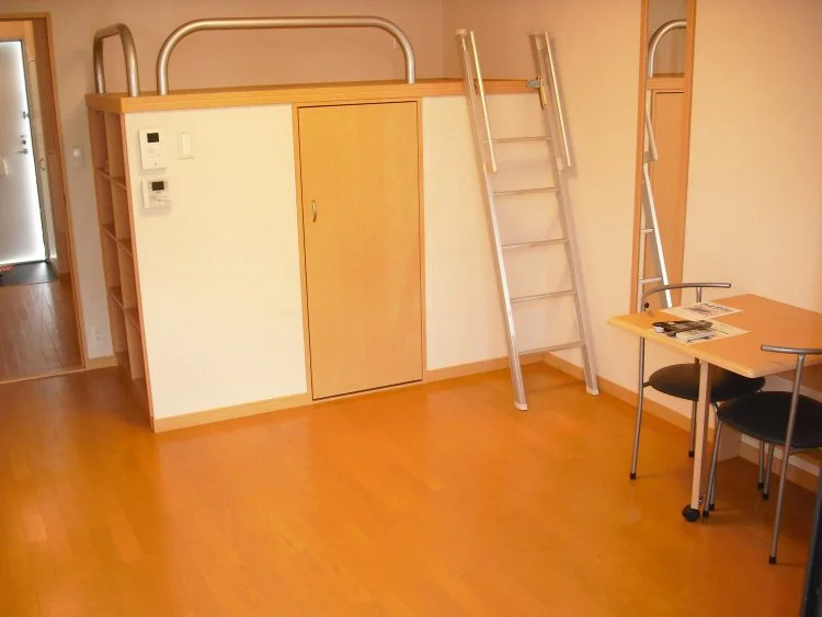 造り付ハイベッドタイプベッド下大容量の収納です