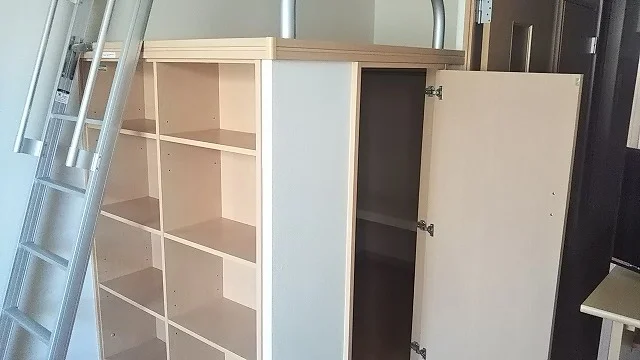 ハイベッド内部にもお荷物収納いただけます！
