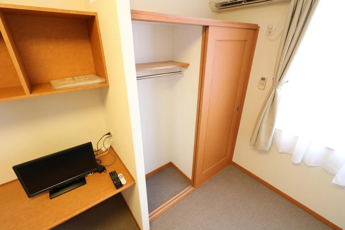 大型クローゼットにより女性の方でも収納が安心！