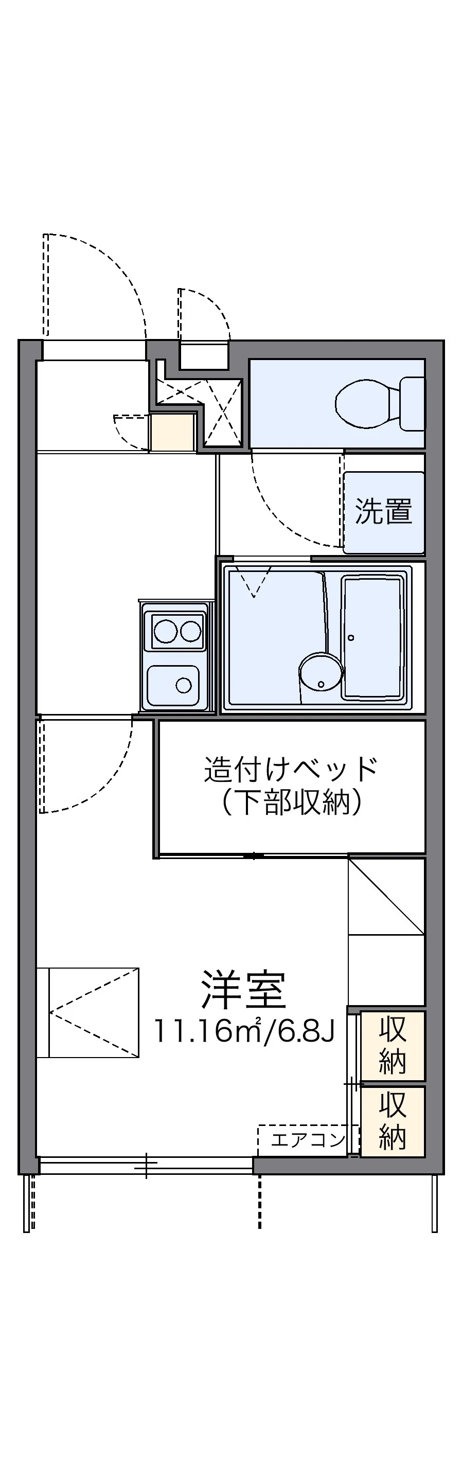 代表的な間取のため実際の間取とは異なる場合があります