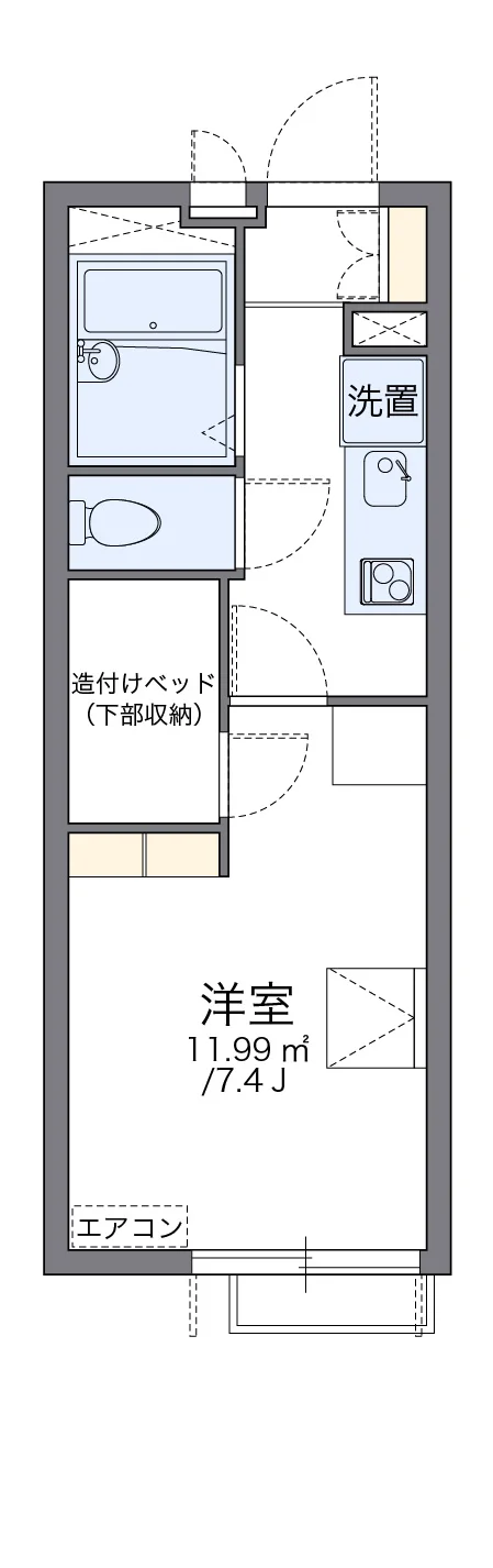代表的な間取のため実際の間取とは異なる場合があります