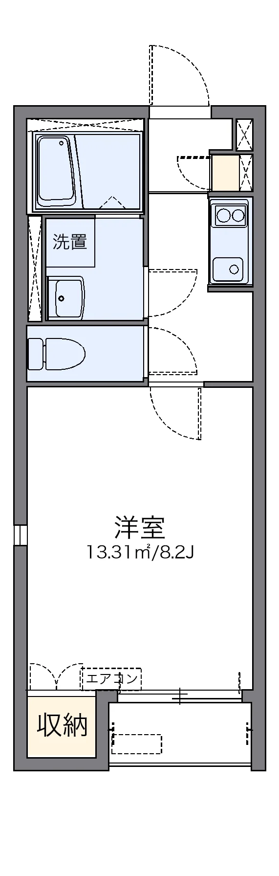 代表的な間取のため実際の間取とは異なる場合があります