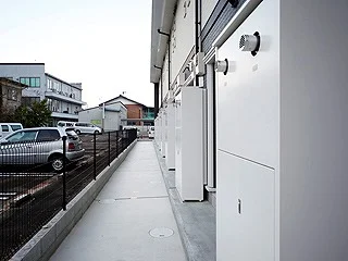 玄関前