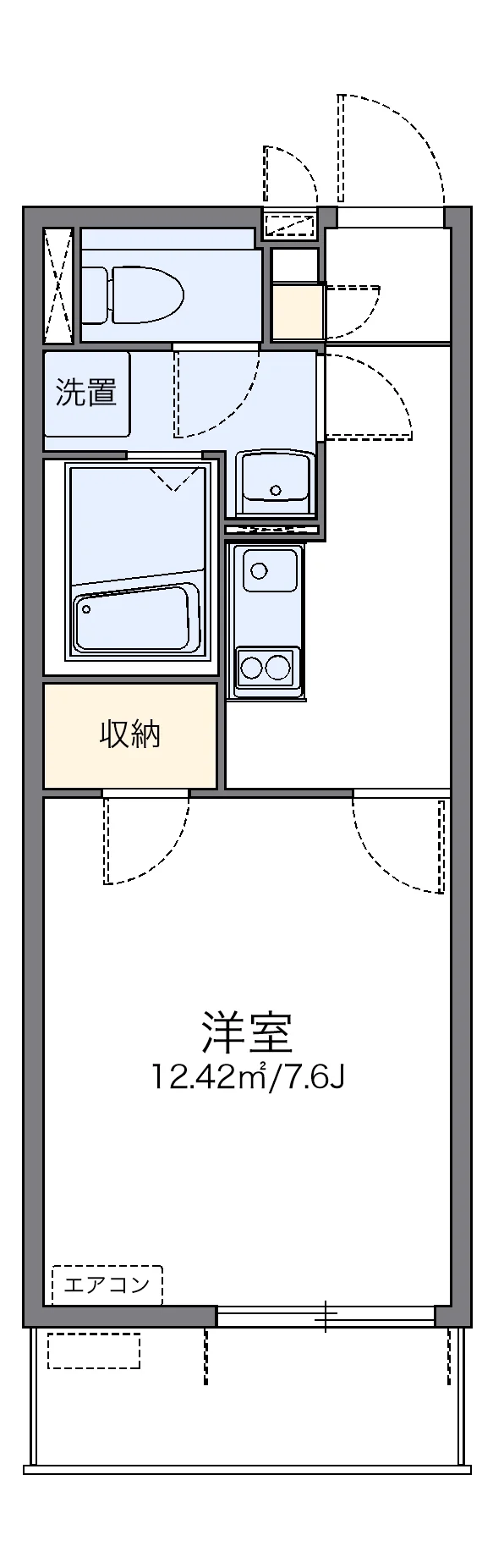 代表的な間取のため実際の間取とは異なる場合があります