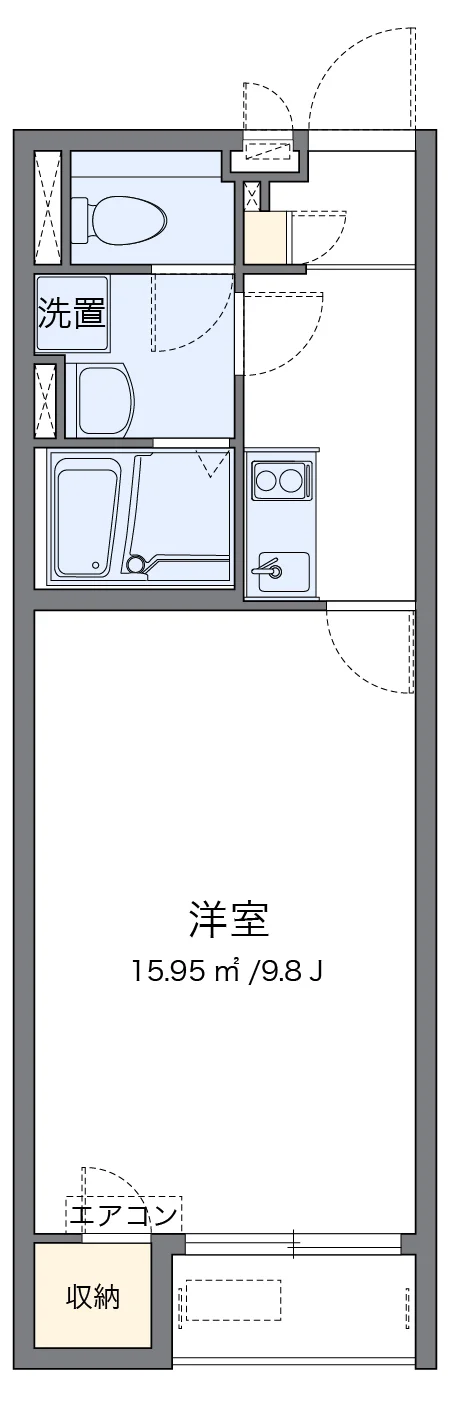 代表的な間取のため実際の間取とは異なる場合があります